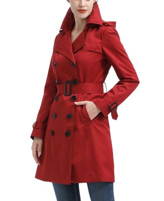 Women's kimi + kai Classic Hooded Trench Coat