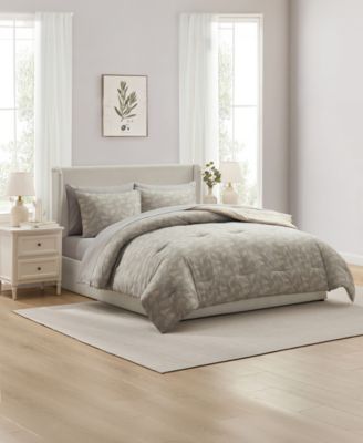 Luxury Soft Botanical Design 7-Pc. Comforter Set, Queen