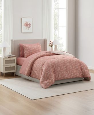 Luxury Soft Botanical Design 5-Pc. Comforter Set, Twin