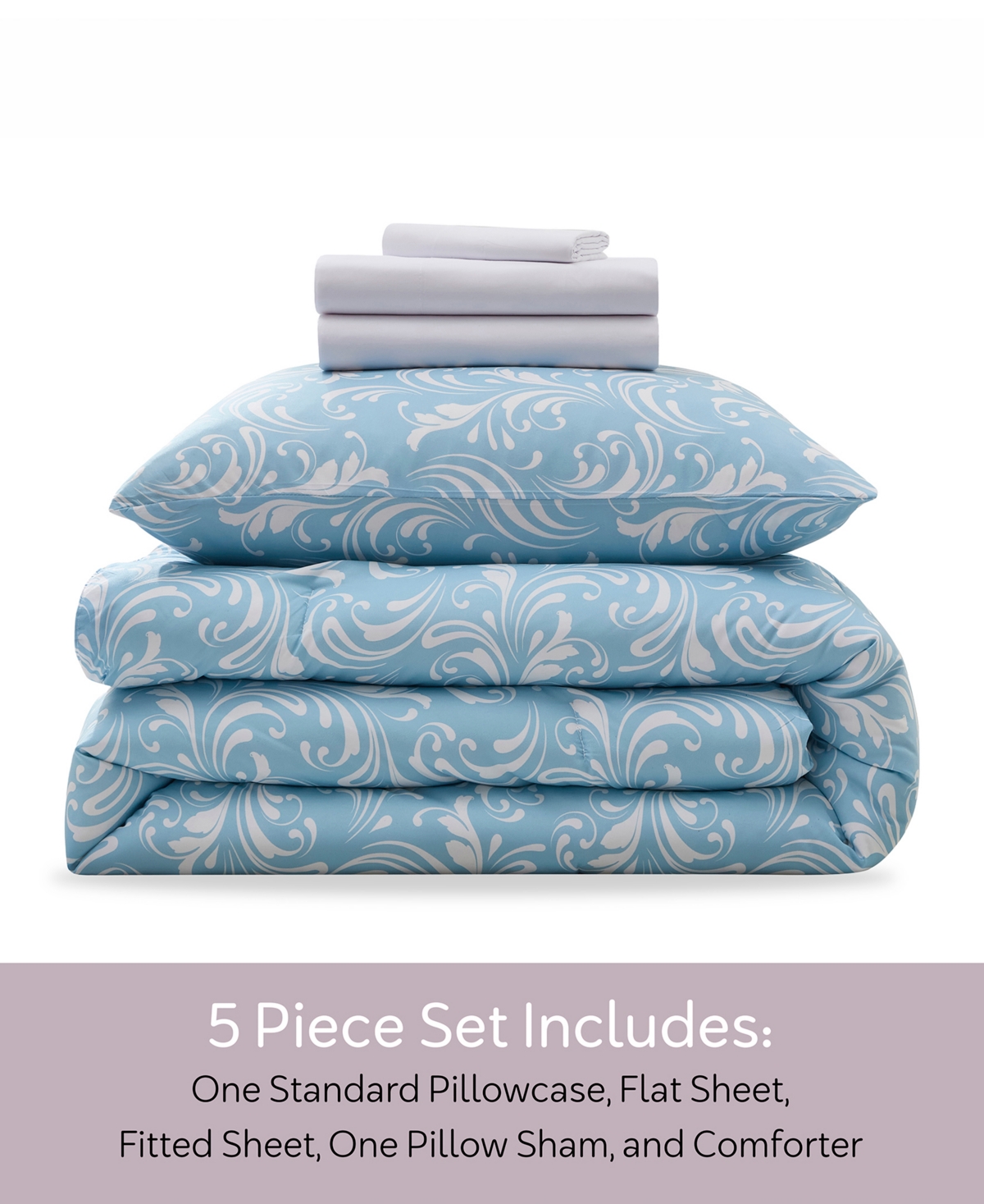 Nestl Luxury Soft Biomorphic Design -Pc. Comforter Set