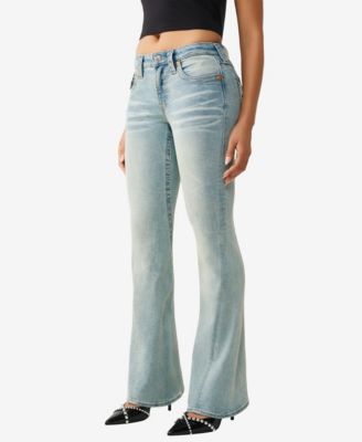 Women's Joey Mid-Rise Flare Big T Flap Jeans