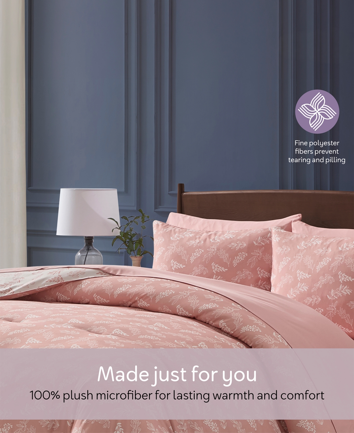 Nestl Luxury Soft Botanical Design -Pc. Comforter Set