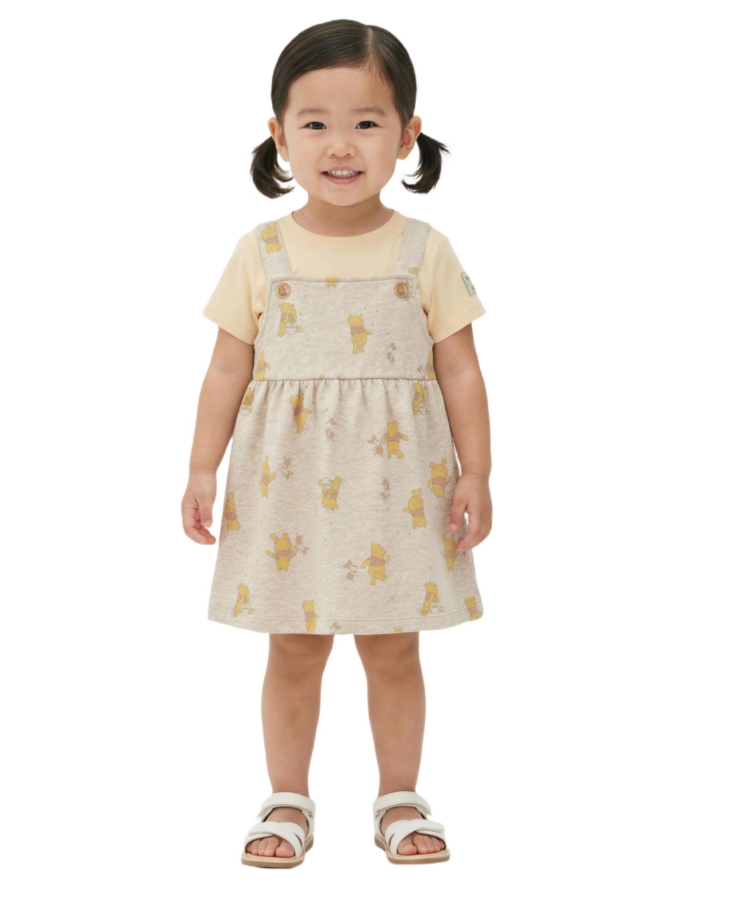 Baby Girls' Printed Winnie the Pooh Jumper and T-Shirt, 2-Piece Set