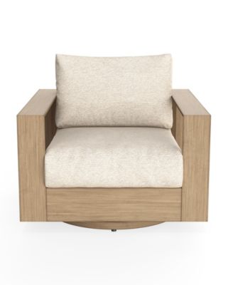 Mansfield 35" Olefin Outdoor Swivel Club Chair
