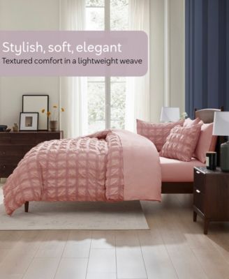 Luxury Soft Seersucker Design 7-Pc. Comforter Set, Queen