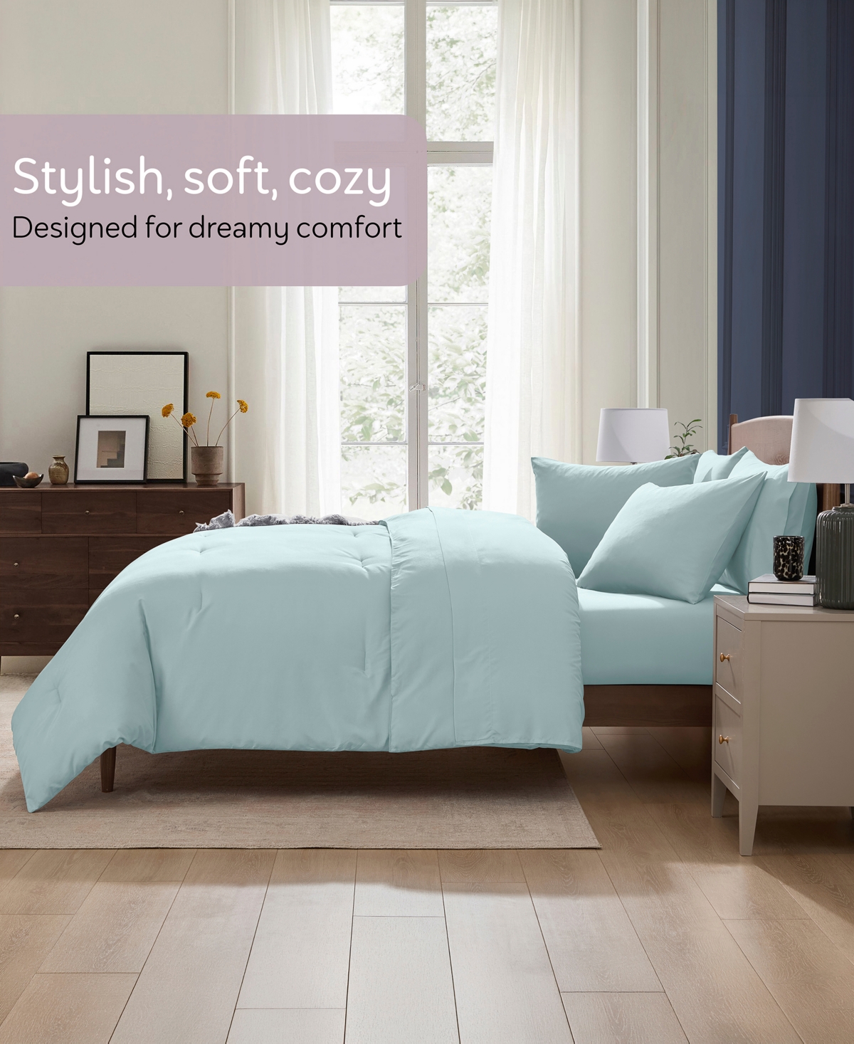 Nestl Luxury Soft Modern Design -Pc. Comforter Set