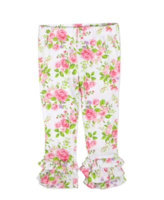 Baby Girls' Bunnies Short-Sleeve Bodysuit and Pants, 4-Piece Set