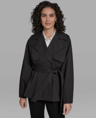 Women's Short Flared Trench Coat