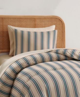 Luxury Soft Modern Striped Design 5-Pc. Comforter Set, Twin XL