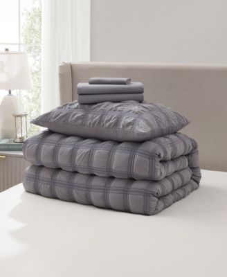Luxury Soft Seersucker Design 5-Pc. Comforter Set, Twin/Twin XL