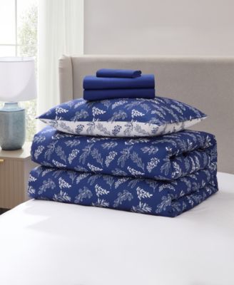 Luxury Soft Botanical Design 5-Pc. Comforter Set, Twin XL