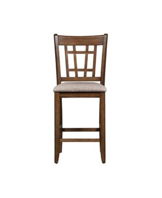 Santa Rosa 24 Inch Lattice Back Counter Chair