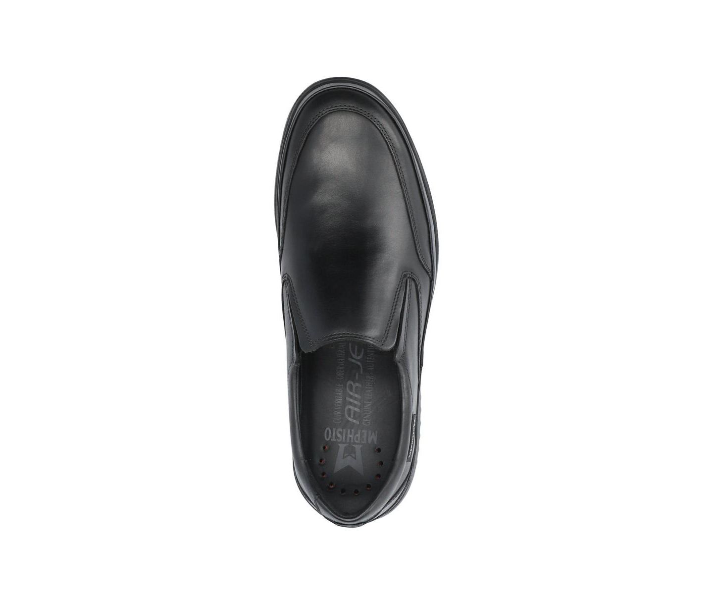 Мужские туфли Mephisto Twain Full-Grain Leather Slip-On Loafer, цвет: Чёрный — фото 4