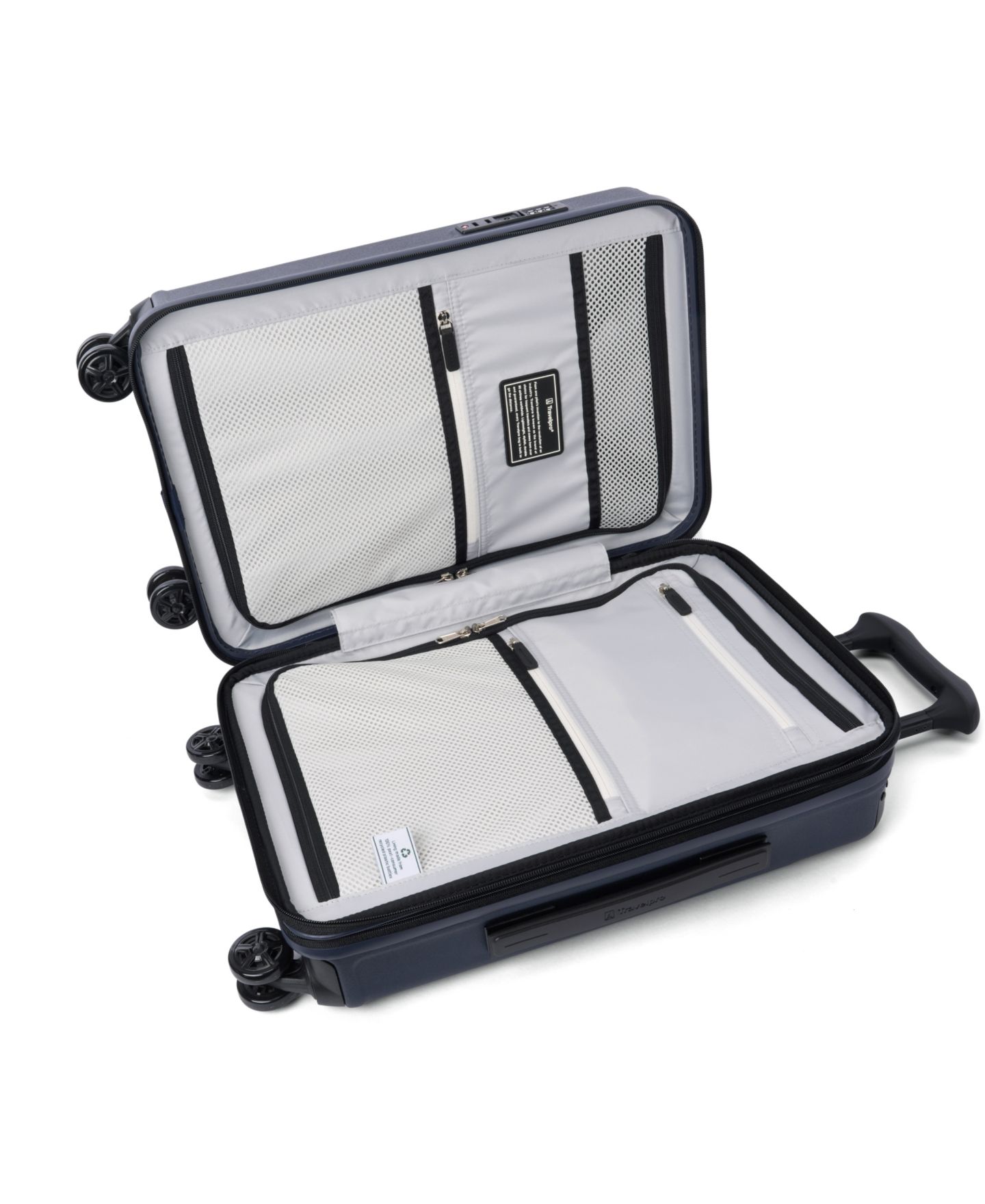Чемодан Travelpro Platinum Elite Compact Hardside Carry-On Spinner, цвет: Тёмно-синий — фото 7