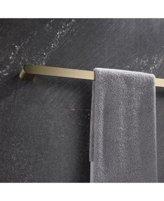 5- Piece Bathroom Hardware Set - Stainless Steel Accessories Set, Towel Bar, Towel Hooks and Towel Racks, Wall Mounted .