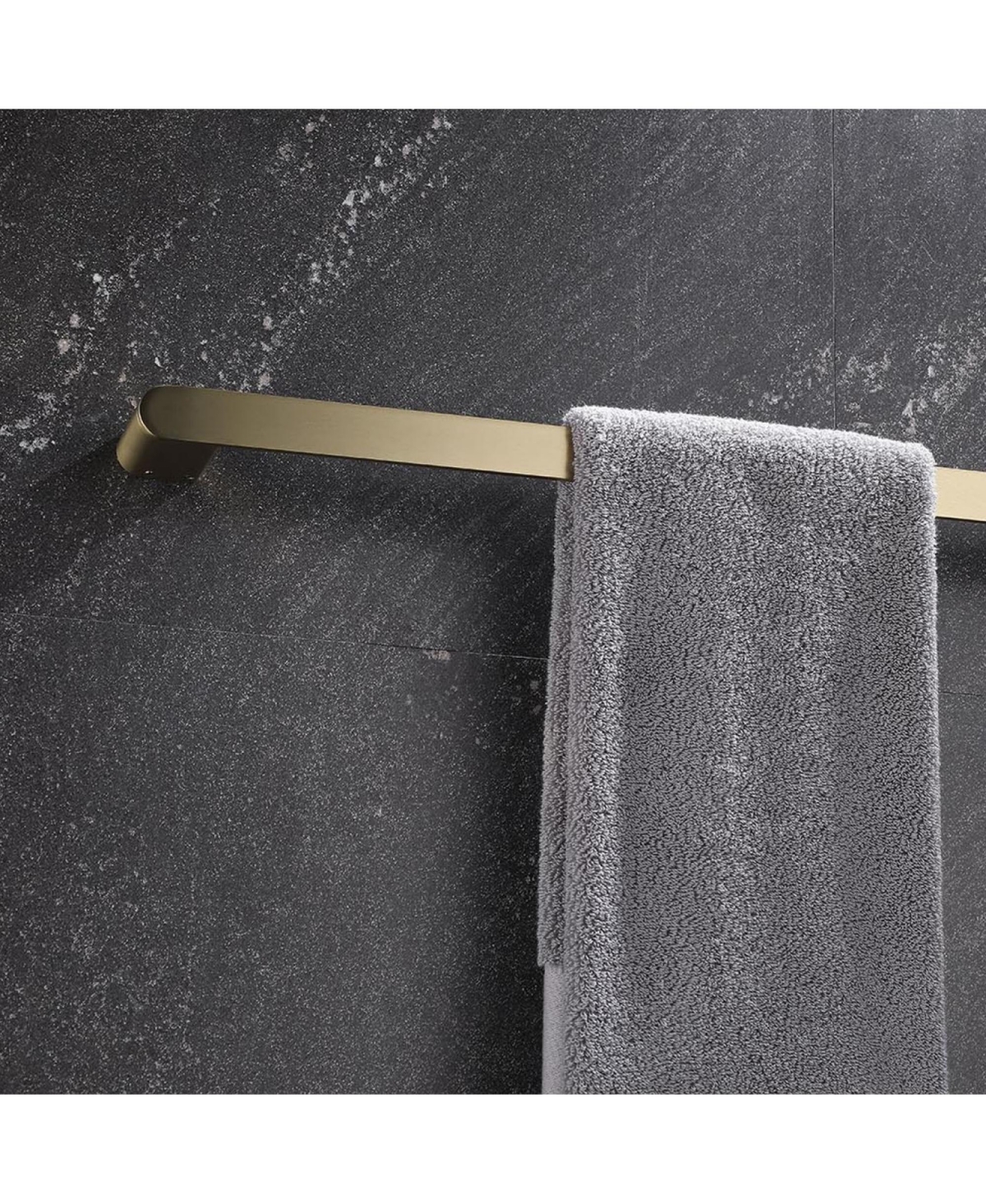 Rainsken 5- Piece Bathroom Hardware Set - Stainless Steel Accessories Set, Towel Bar, Towel Hooks and Towel Racks, Wall Mounted .