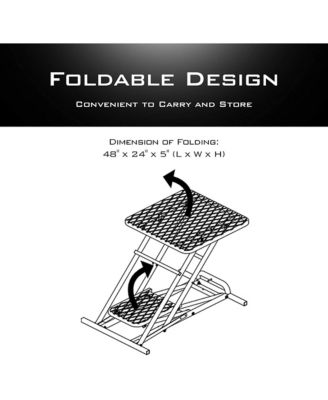 Foldable Shooting Table w/ Height Adjustable Hunting Gun Rest for Outdoor Range