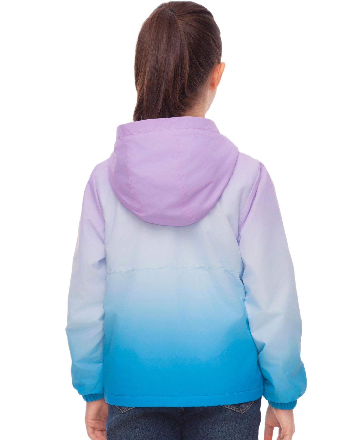 Girls Lightweight Fleece-Lined Windbreaker