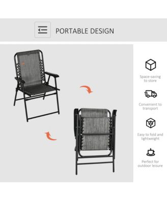 Folding Suspension Chair for Patio & Camping