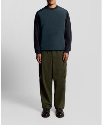 Men's Half Raglan Hybrid Long Sweatshirt