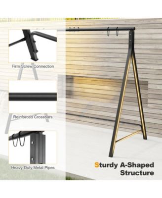 Patio Metal Swing Stand with A-Frame Structure