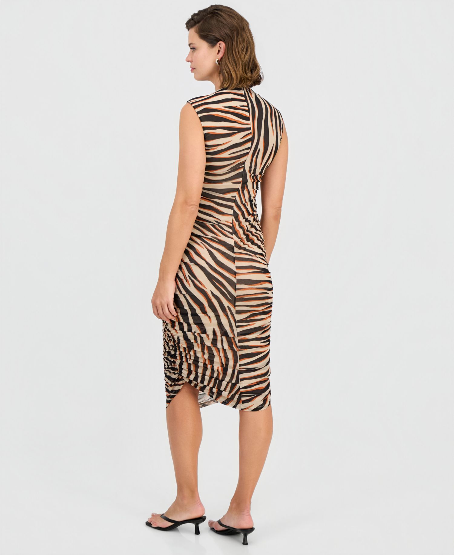 Women's Animal-Print Mesh Dress