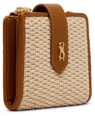 Jem Raffia Bifold Mini Card Case Wallet