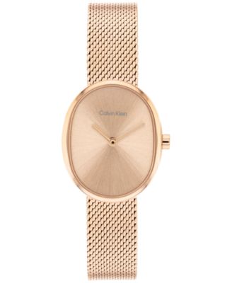 Women's Euphoria Rose Gold Tone Stainless Steel Mesh Bracelet Watch, 23.2mm