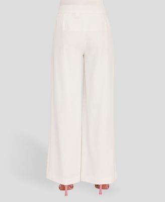 Petite Wide-Leg Mid-Rise Pants