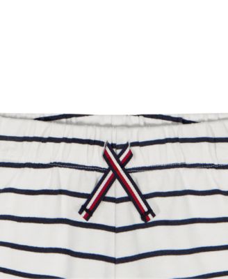 Boys' 2T-7 Striped French Terry T-Shirt and Shorts, 2-Piece Set