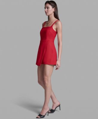 Women's Sleeveless Mini Romper Dress