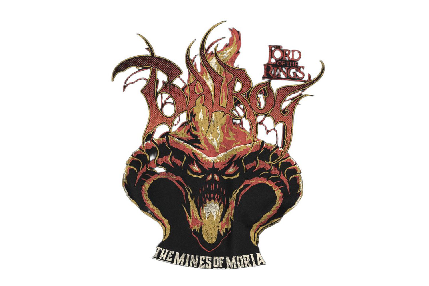 Men's Moria Balrog Flames T-Shirt