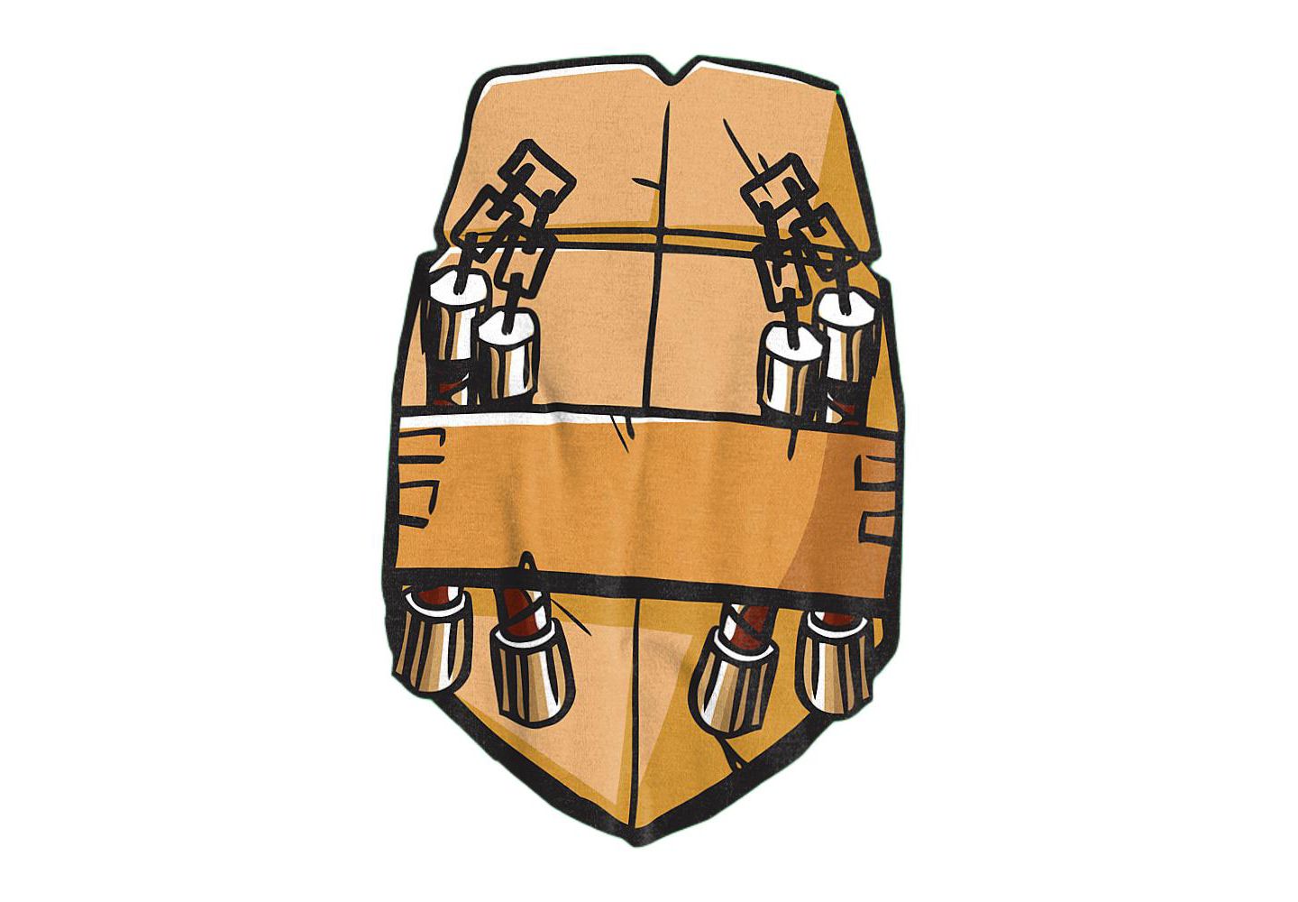Мужская футболка Teenage Mutant Ninja Turtles 2012 Michelangelo Shell, цвет: Зелёный — фото 2