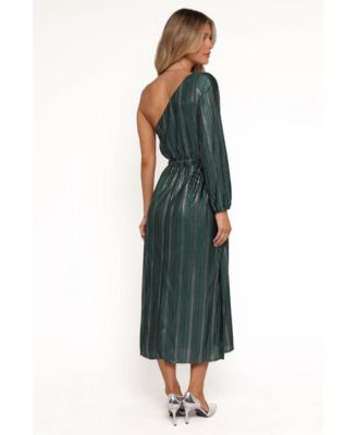 Women's Pontee One Shoulder Pleated Midi Dress
