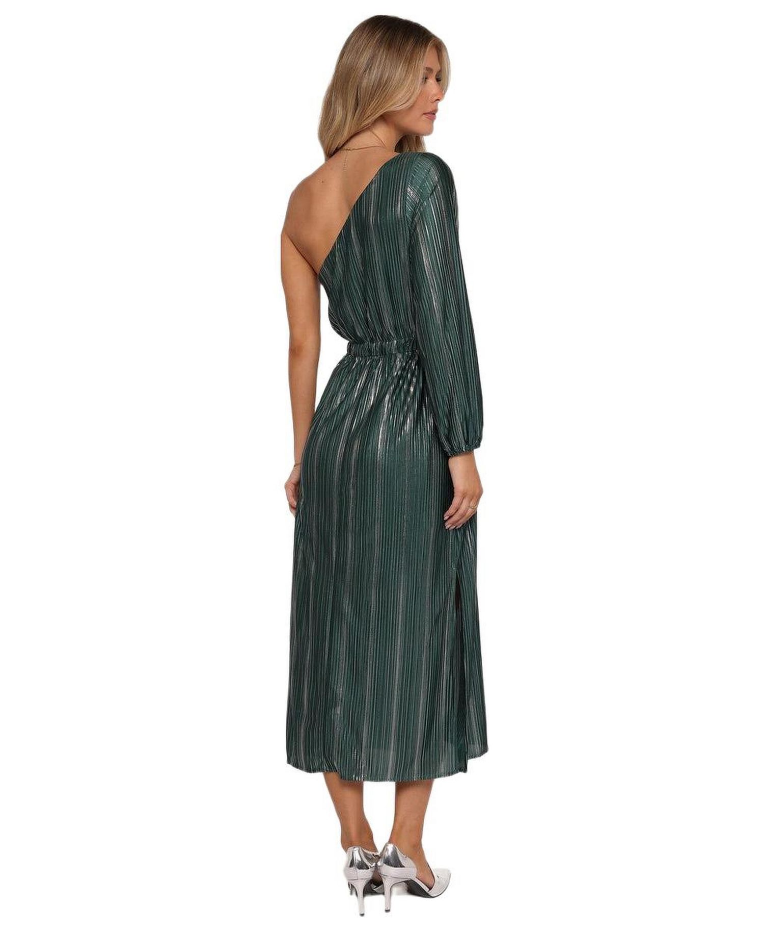 Women's Pontee One Shoulder Pleated Midi Dress