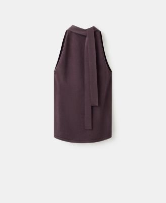 Women's Halter-Neck Knitted Top