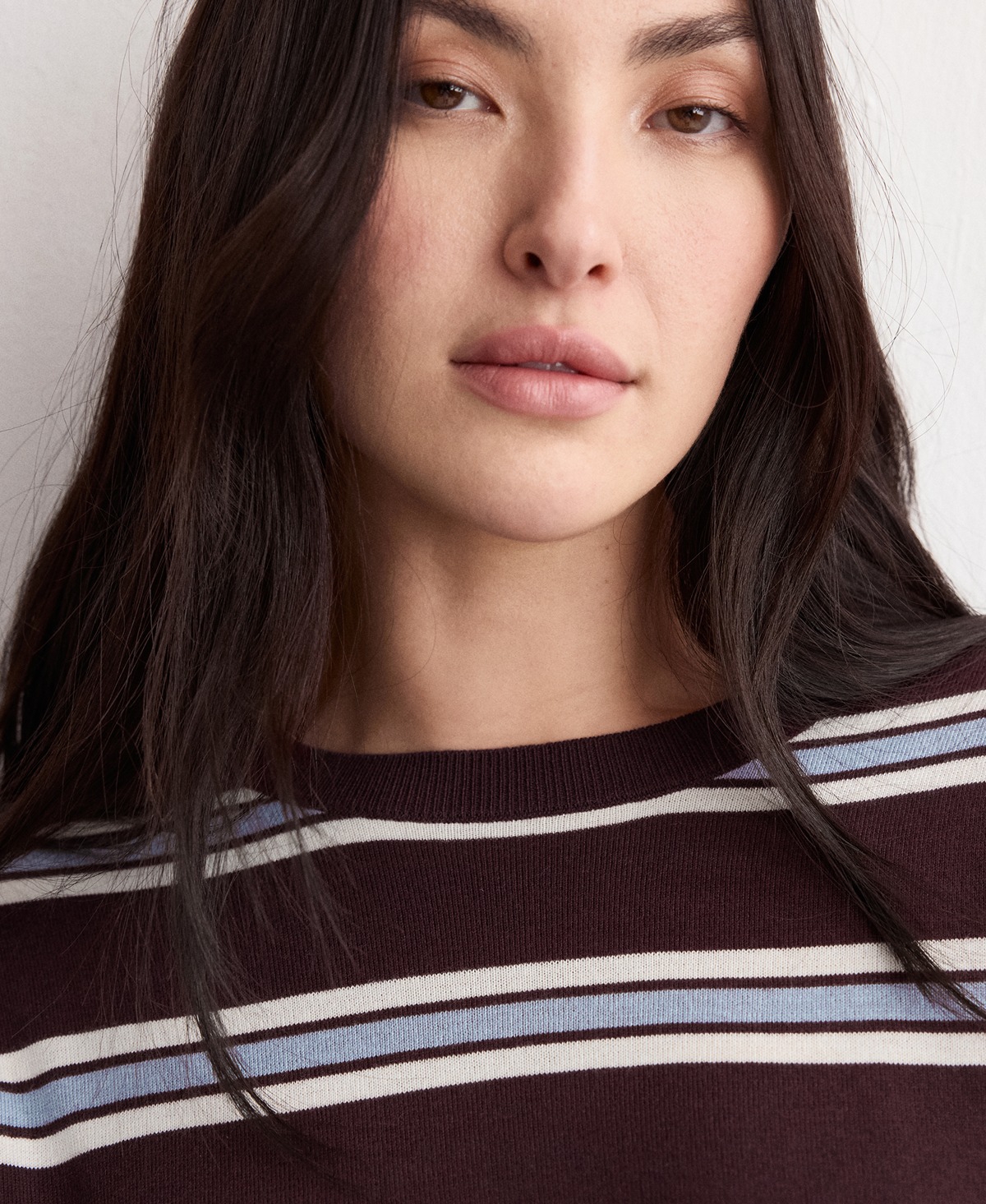 Mango Women's Fine Knit Striped Sweater