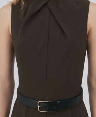 Women's Draped Detail Belt Jumpsuit