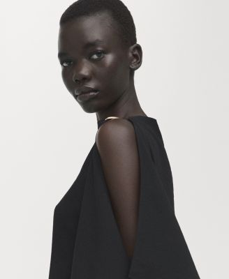 Women's Asymmetrical Neckline Blouse