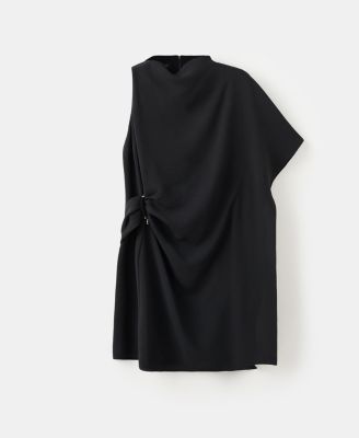 Women's Short Asymmetrical Sleeve Dress