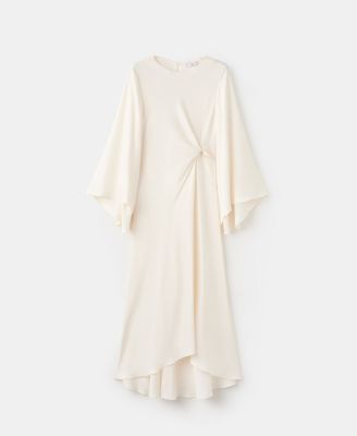 Women's Ruched Satin Dress