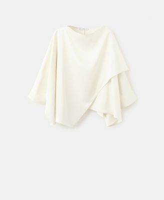 Women's Ruched Satin Blouse