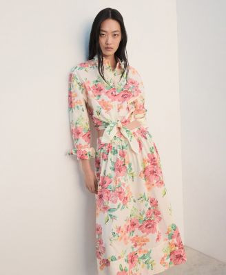 Women's Flowers Midi Skirt