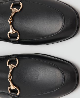 Women's Buckle Leather Moccasins