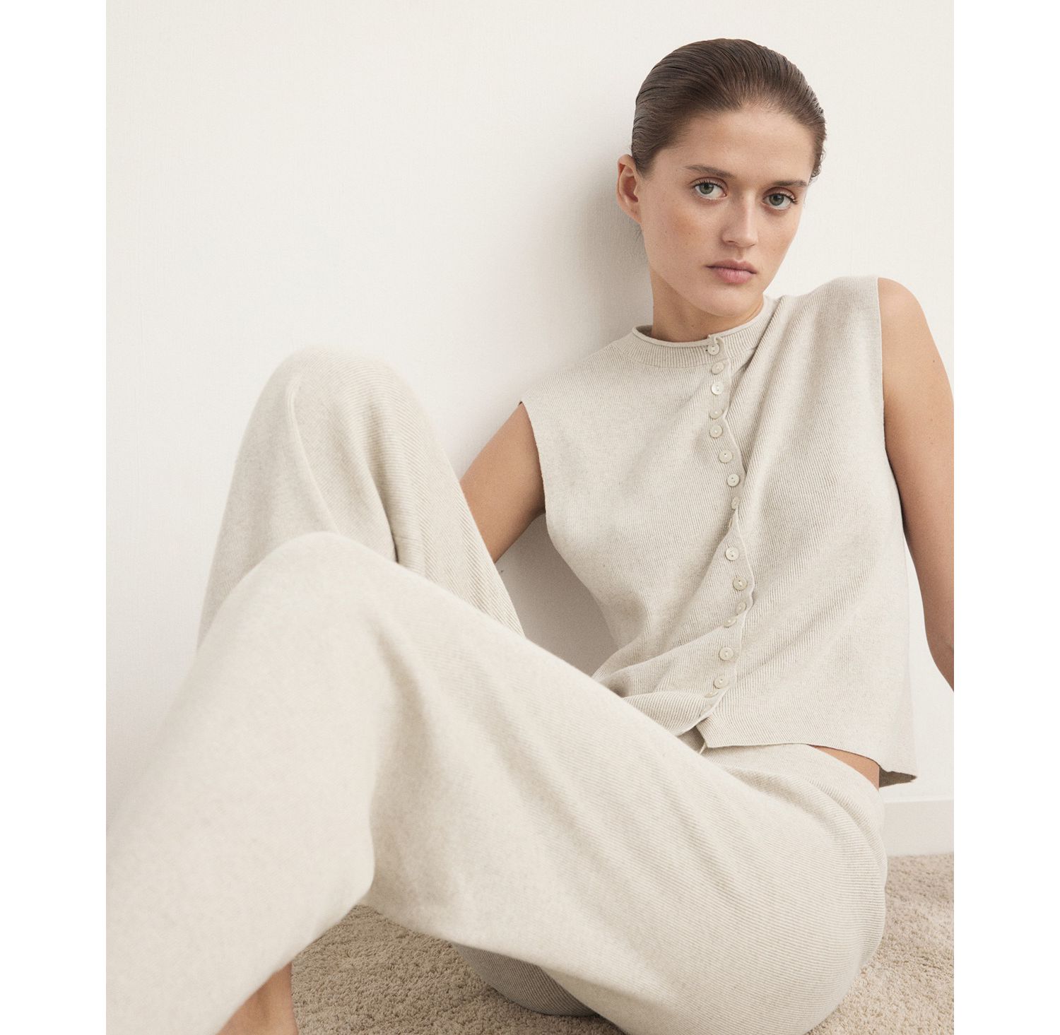 Women's Fluid Cotton-Linen Woven Pants
