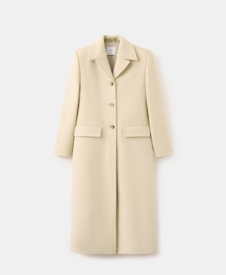 Women's Buttoned Wool Coat
