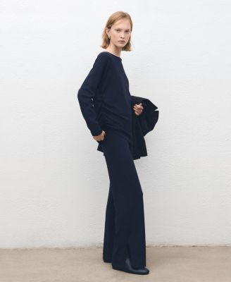 Women's Boat-Neck Knitted Sweater