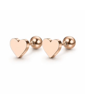 Rebl Jewelry Heart Stud Earrings - Rose gold 30$
