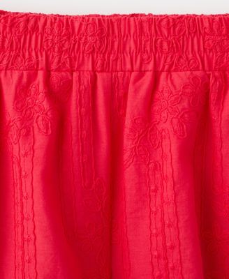 Women's Floral Embroidered Shorts