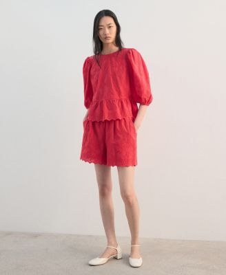 Women's Floral Embroidered Blouse